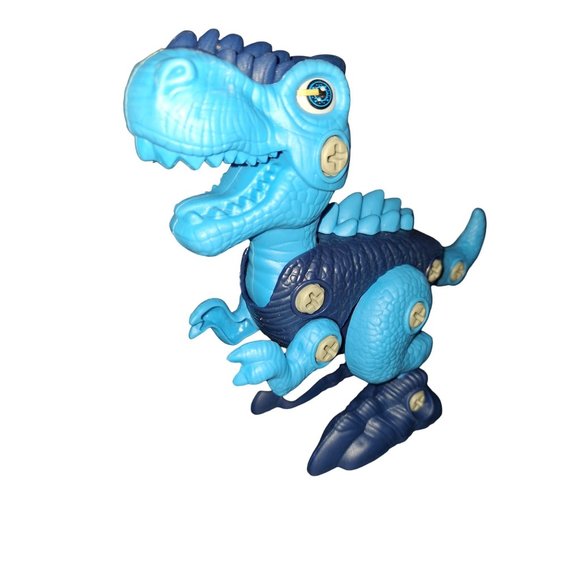 Dinosaur World Stem Take Apart Dinosar Educational Fun Blue 7" Long Toy T-Rex Ki - Picture 1 of 7